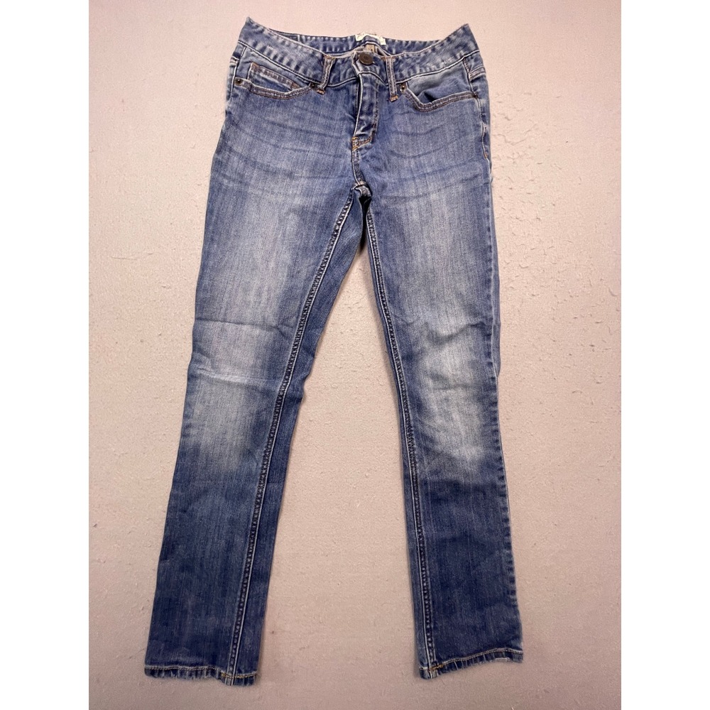 Aeropostale Ashley Ultra Skinny Cotton Denim Blue Jeans 5/6 Short W28 Womens